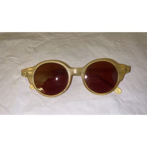 Zerezes Sunglass Round Translucent Yellow With Case - Farm X Zerezes Collab